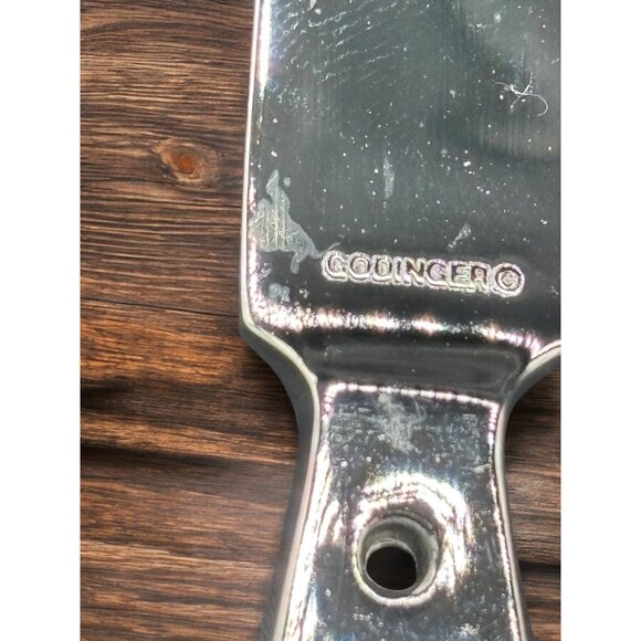 Vintage Godinger Chrome Plated Cheese Spreader set of 4 Swiss Cheese - Picture 4 of 4